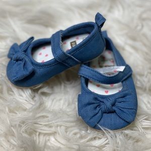 Blue Bow Sandals